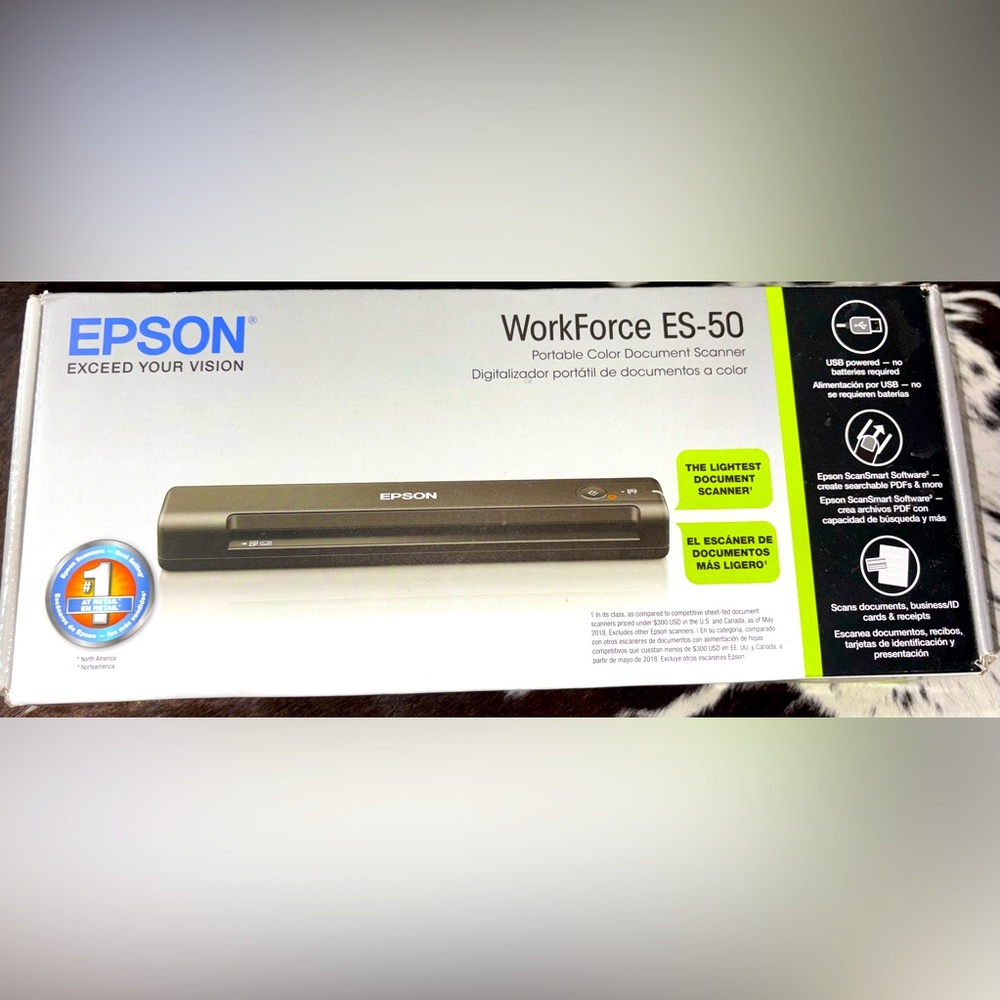 Epson WorkForce ES-50 Compact Document Scanner